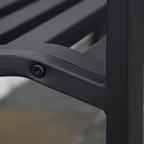 immagine-9-easycomfort-easycomfort-panchina-da-esterno-2-posti-in-acciaio-e-ghisa-con-braccioli-e-schienale-decorato-128x58-5x89cm-nero