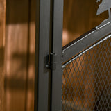 immagine-9-easycomfort-easycomfort-parascintille-per-camino-in-metallo-nero-con-2-porte-chiusura-a-clip-99x35x80cm-nero